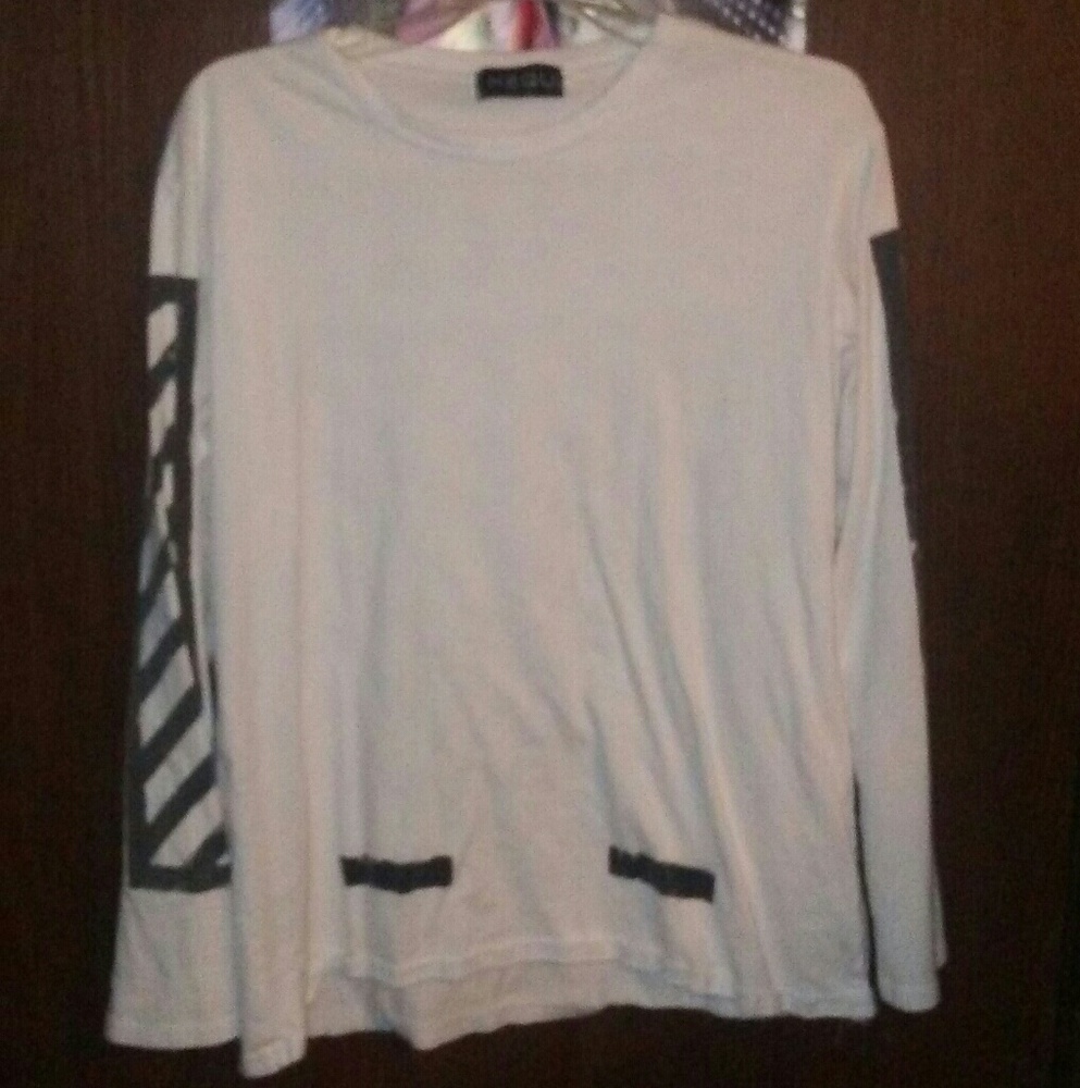 Off White Long Sleeve Tee