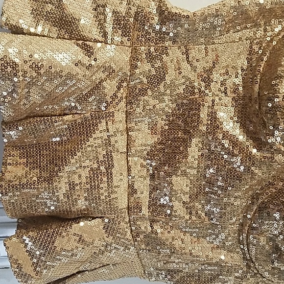 Bebe gold sequence top - Picture 3 of 8