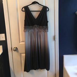 Dressbarn 20W gray ombré formal cocktail dress!