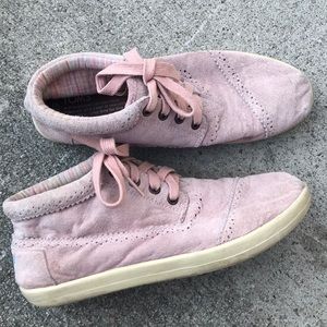 Pink Suede TOMS