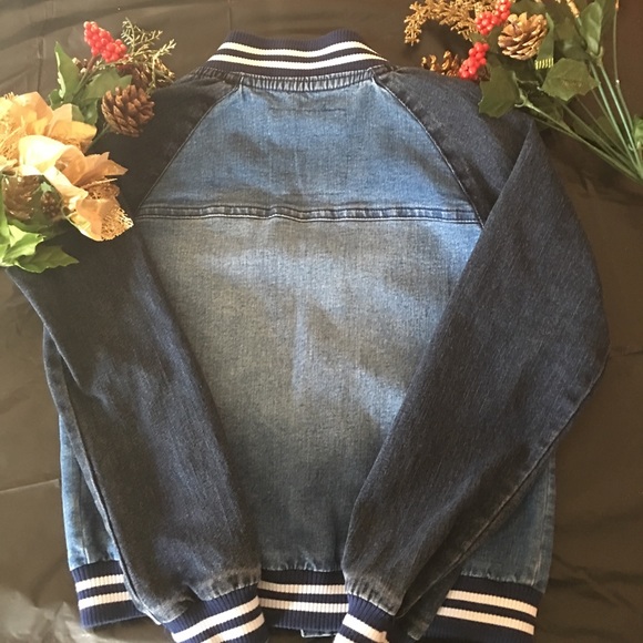 🆕 🎀 Tommy Hilfiger Girl’s Blue Jean Jacket - Picture 6 of 8