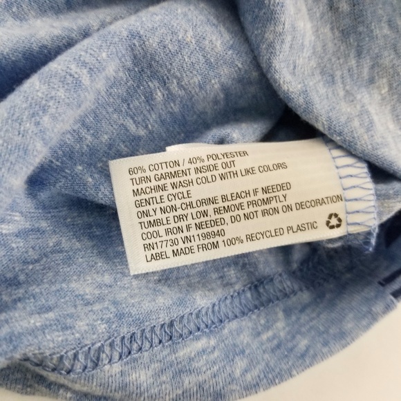 Men's Tank Top Blue Large Bear Print Shirt Mossimo - Picture 7 of 7