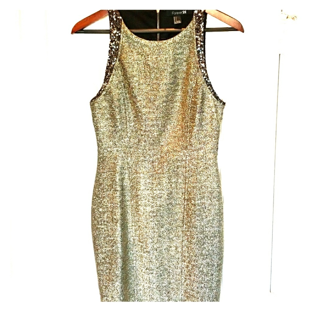Gold Metallic Dress