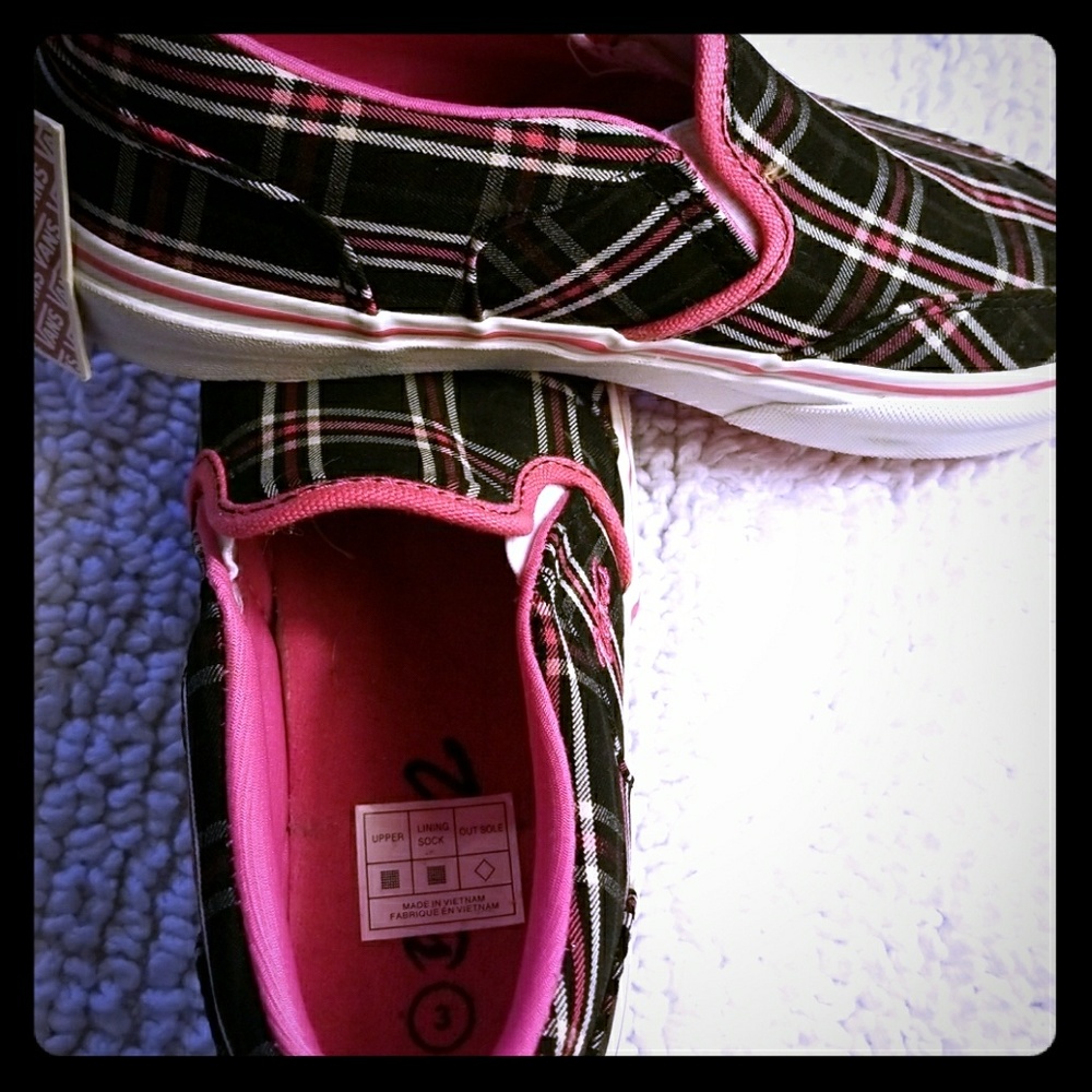 NWT Vans girls slip-on