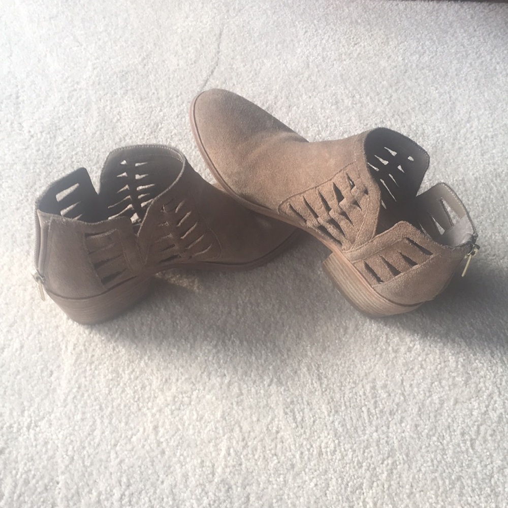 Vince Camuto tan ankle boots