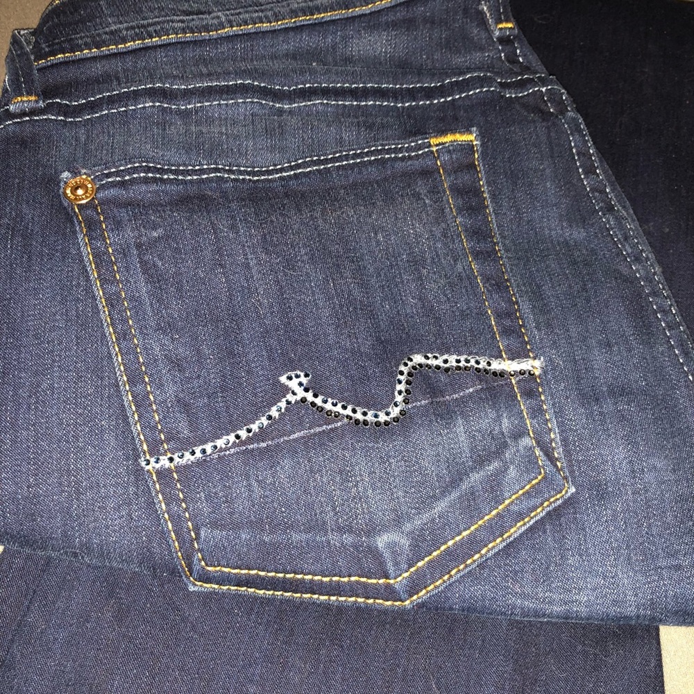 7 for All mankind Swarovski embellished jeans