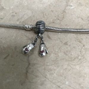 Pandora- Retired winter mittens dangle