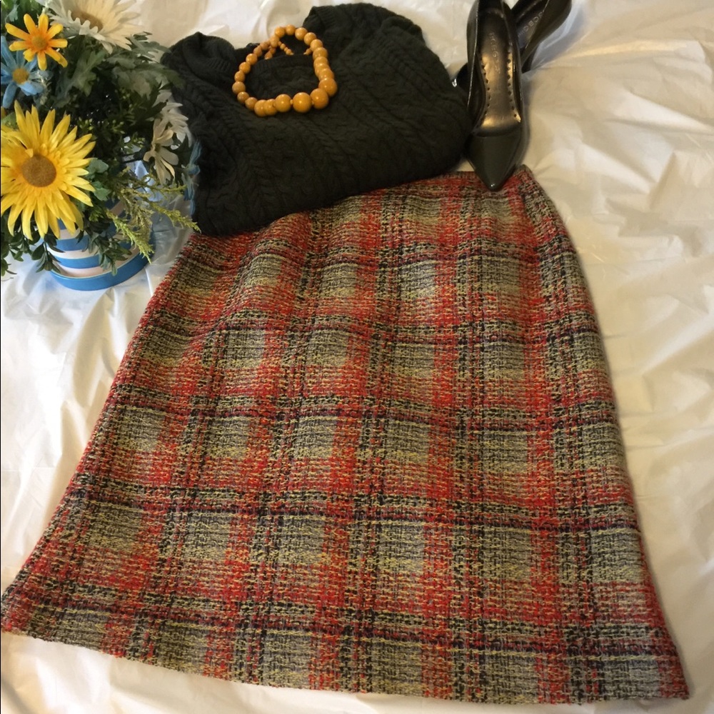 Harve’ Benard multicolored tweed skirt