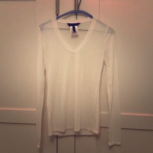 White long sleeve BCBG shirt