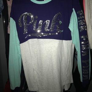 Long sleeve sequence shirt