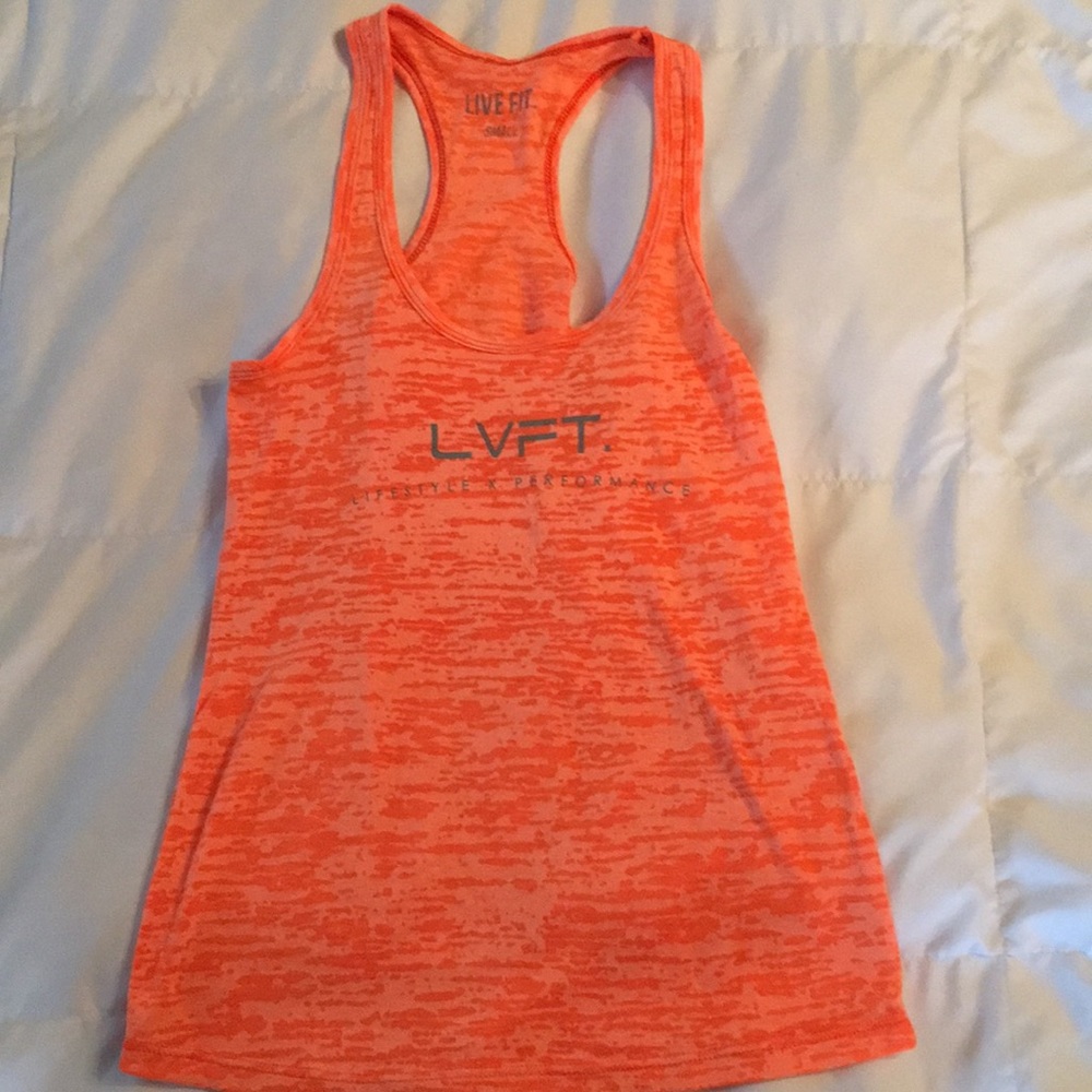 LVFT Sunburst Orange Racer Tank