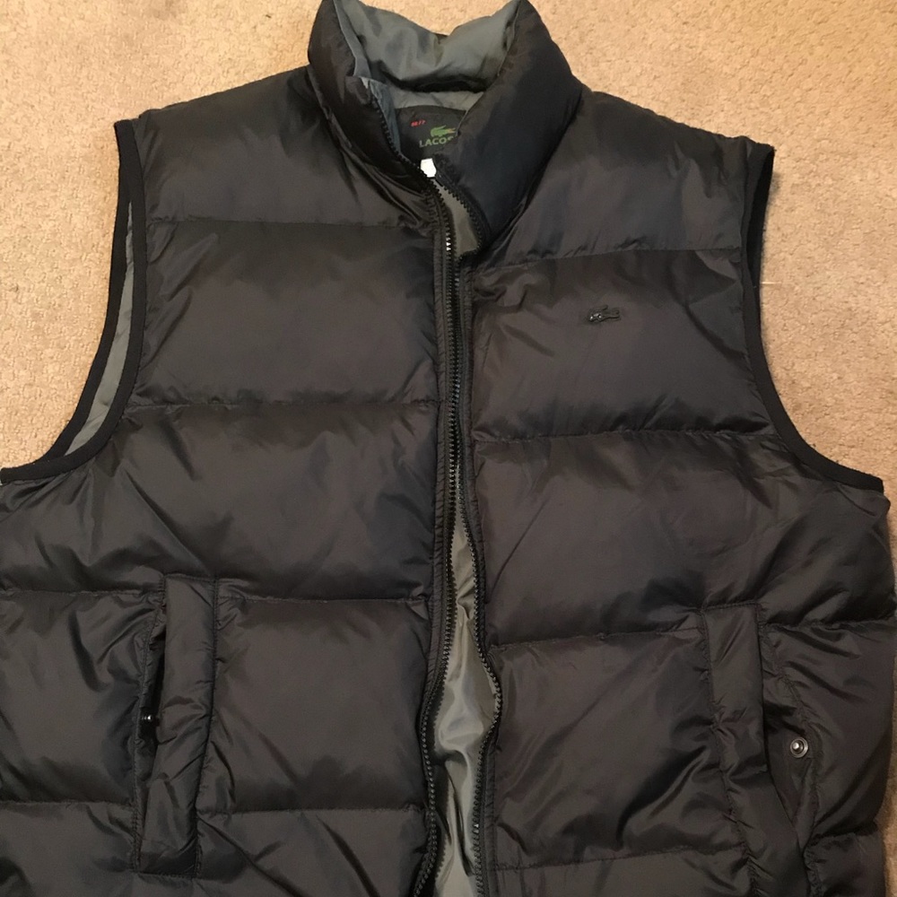 Lacoste black bubble vest