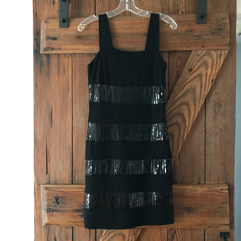 Vivienne by Vivienne Tam Striped Sequin Dress