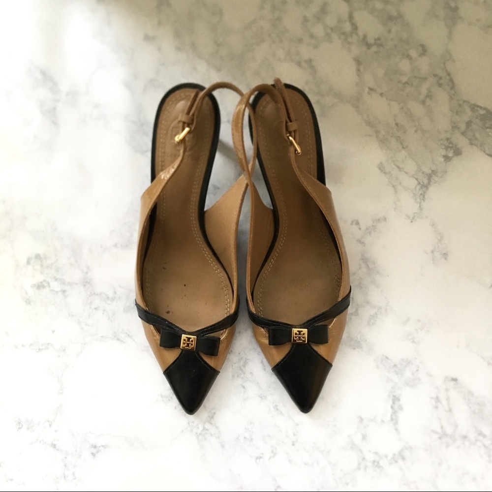 Tory Burch Slingback Kitten Heels