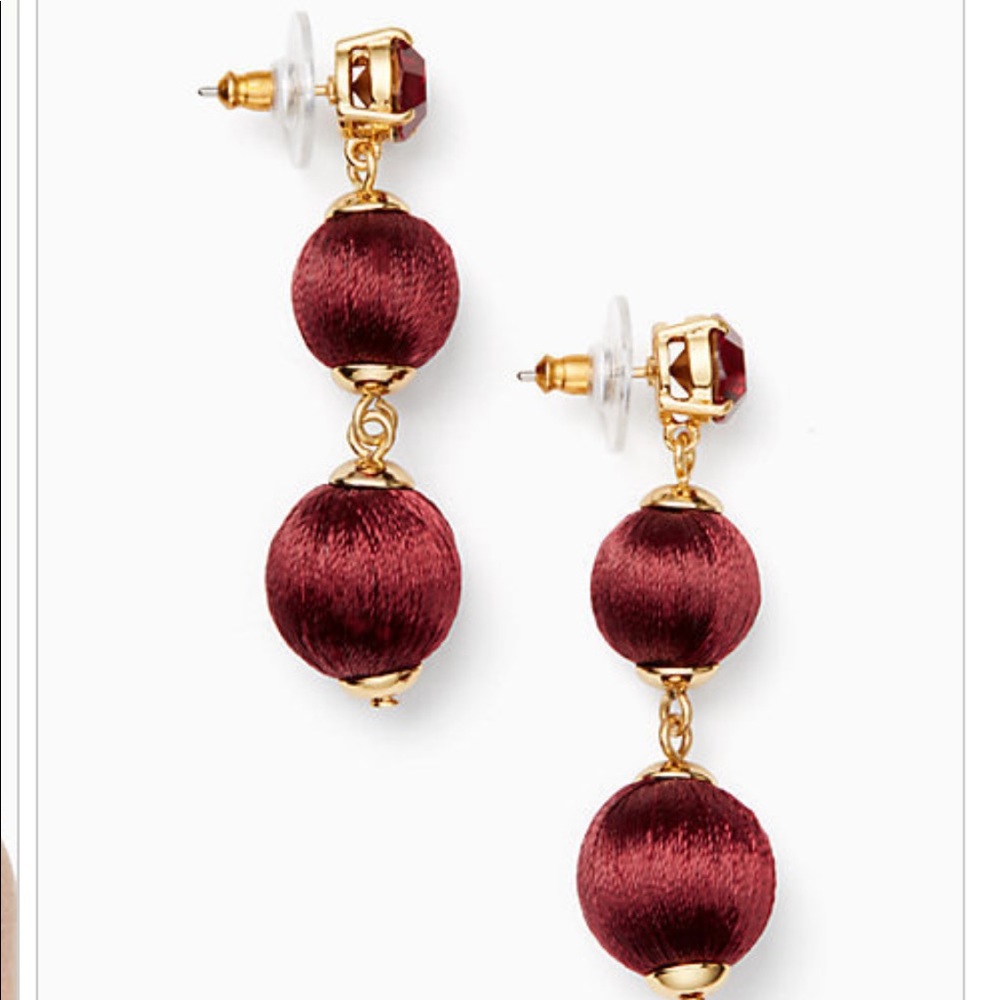 NWT Kate Spade - Linear Graduated Ball Earrings - Picture 3 of 4