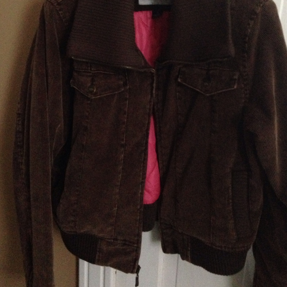 Corduroy bomber jacket