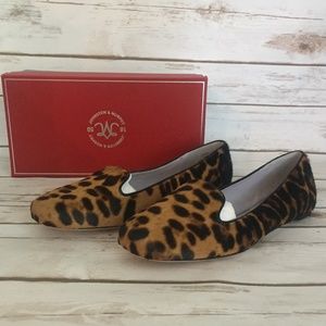 Womens Johnston & Murphy Leopard Shoes Size 8