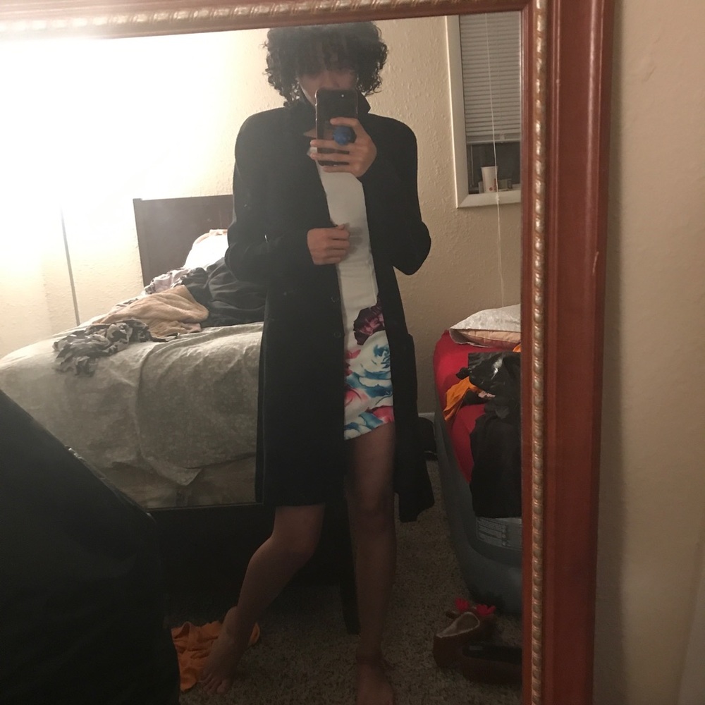 Black thick cardigan