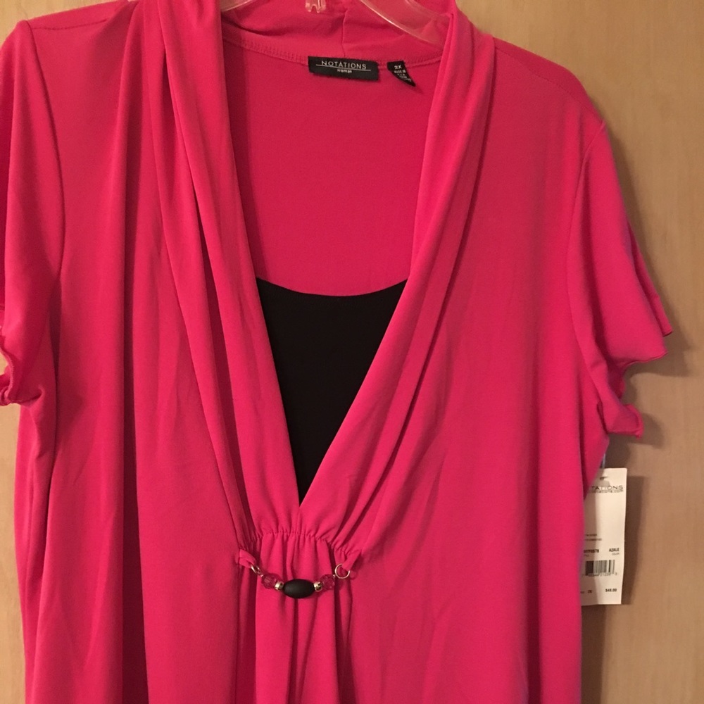 Notations pink blouse