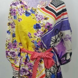 CAbi Kimono Blouse Silk Med