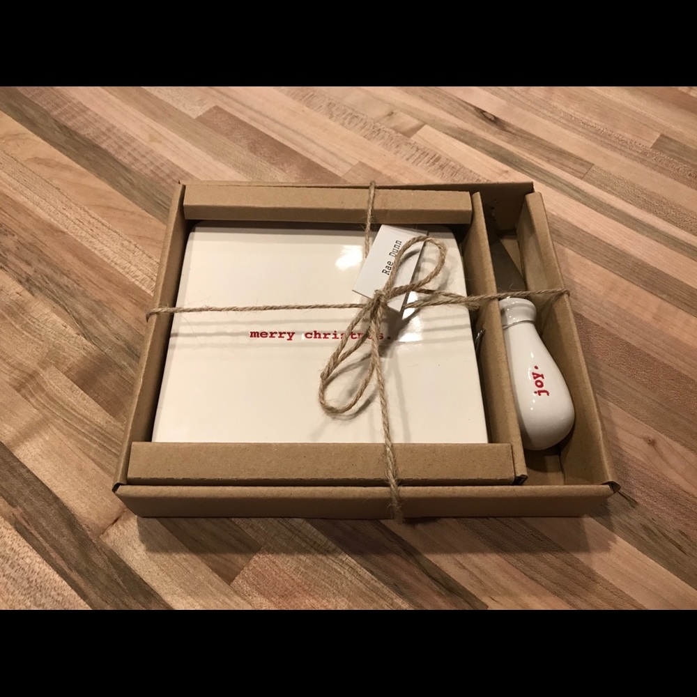 Rae Dunn Merry Christmas Cheese Tray Platter