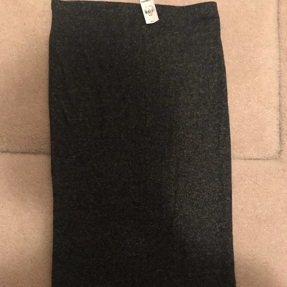 EXPRESS Charcoal colored, wool, pencil skirt