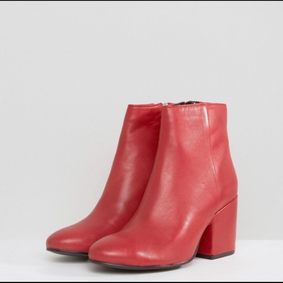 asos red boots