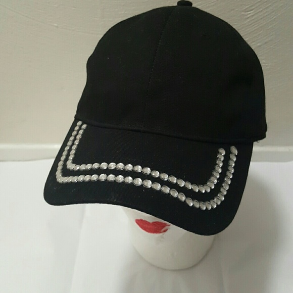Black Bling Ball Cap - Picture 2 of 4