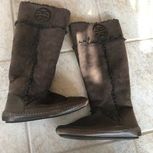 Tory Butch shearling lined boots