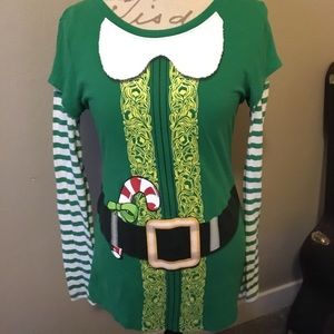 Ugly Christmas Sweater Party Elf Shirt