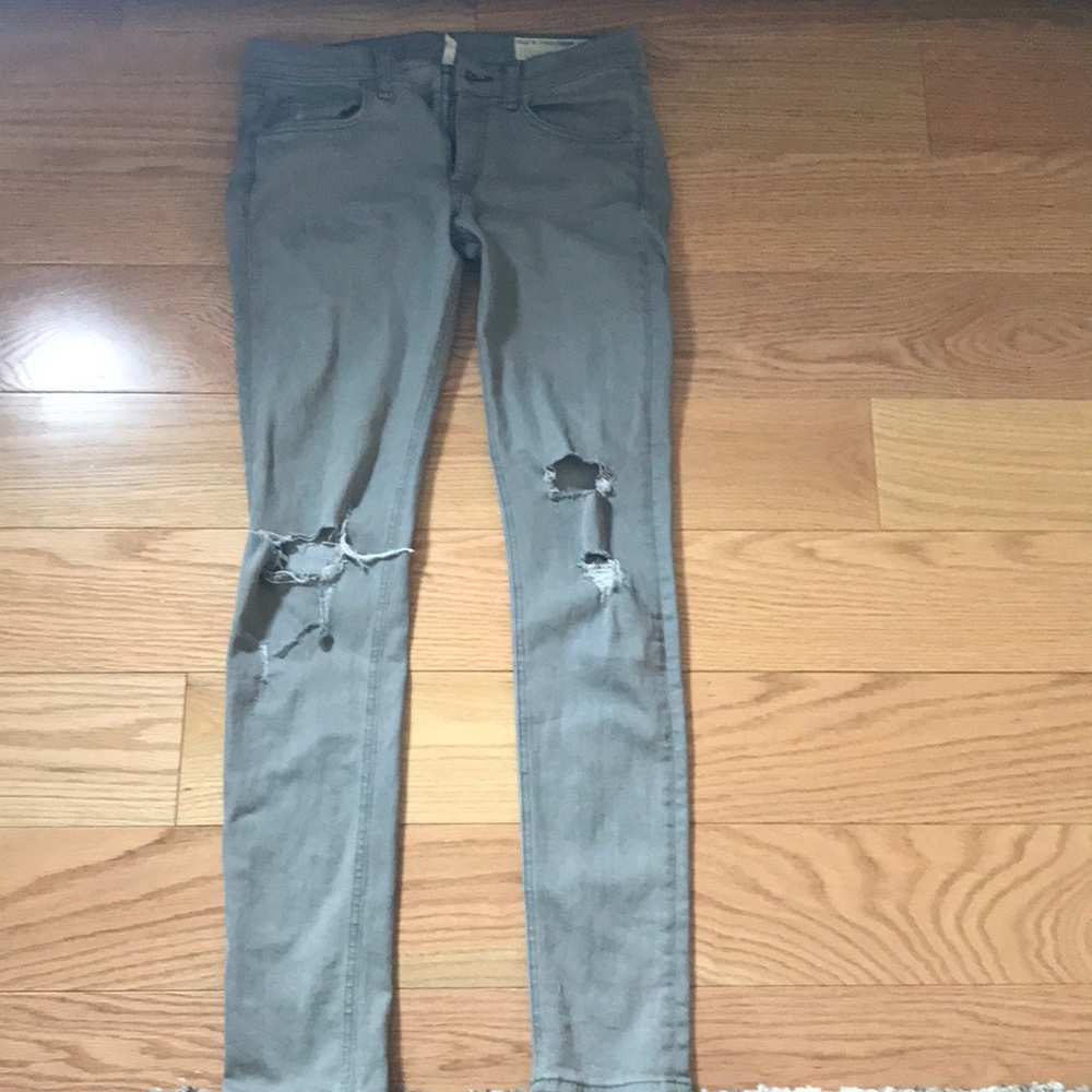 Rag and Bone grey skinny jeans size 27