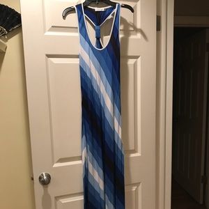 Calvin Klein blue maxi dress