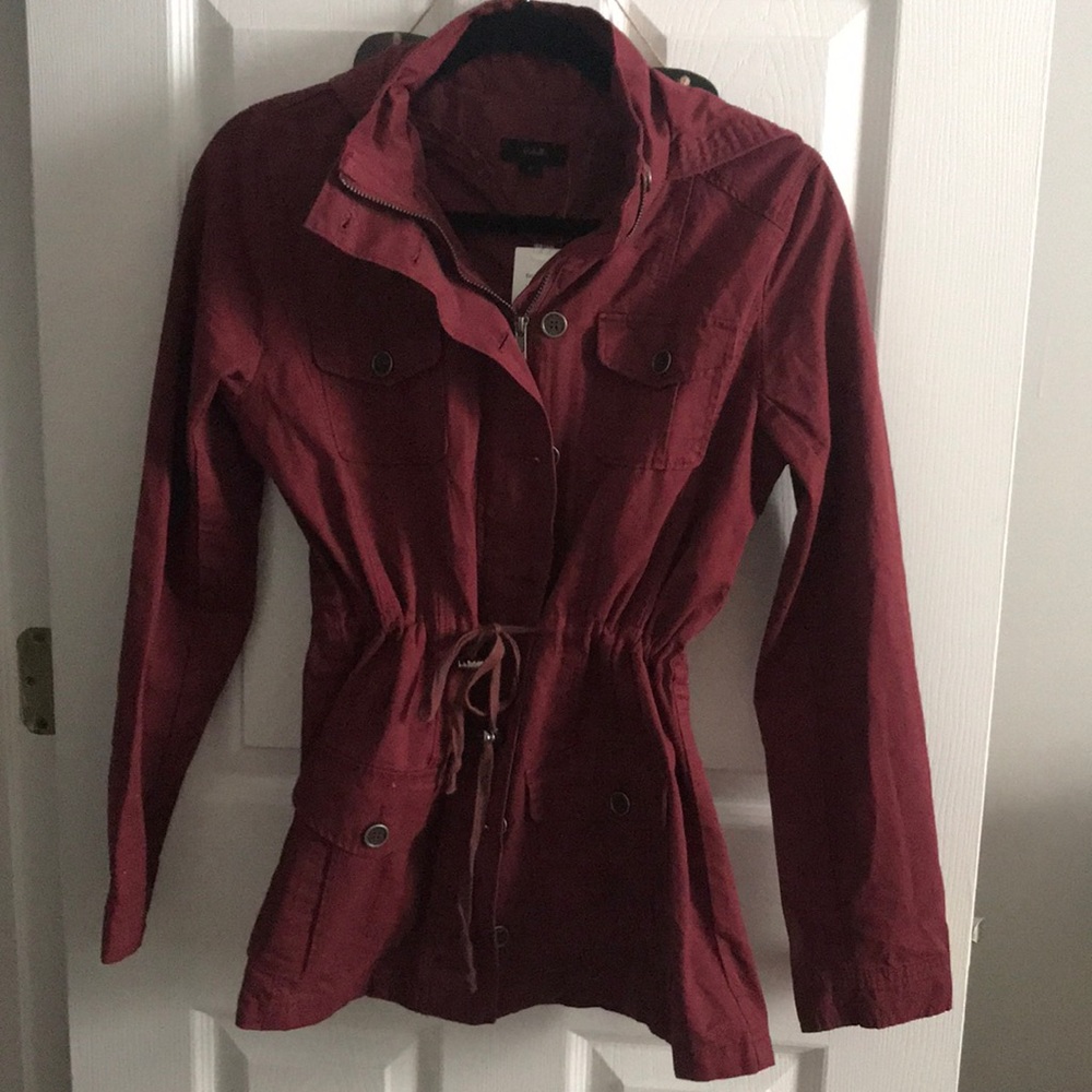 Burgundy Utility Jacket