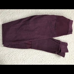 High Rise Wunder Under Stirrup Pant *Maroon Cotton