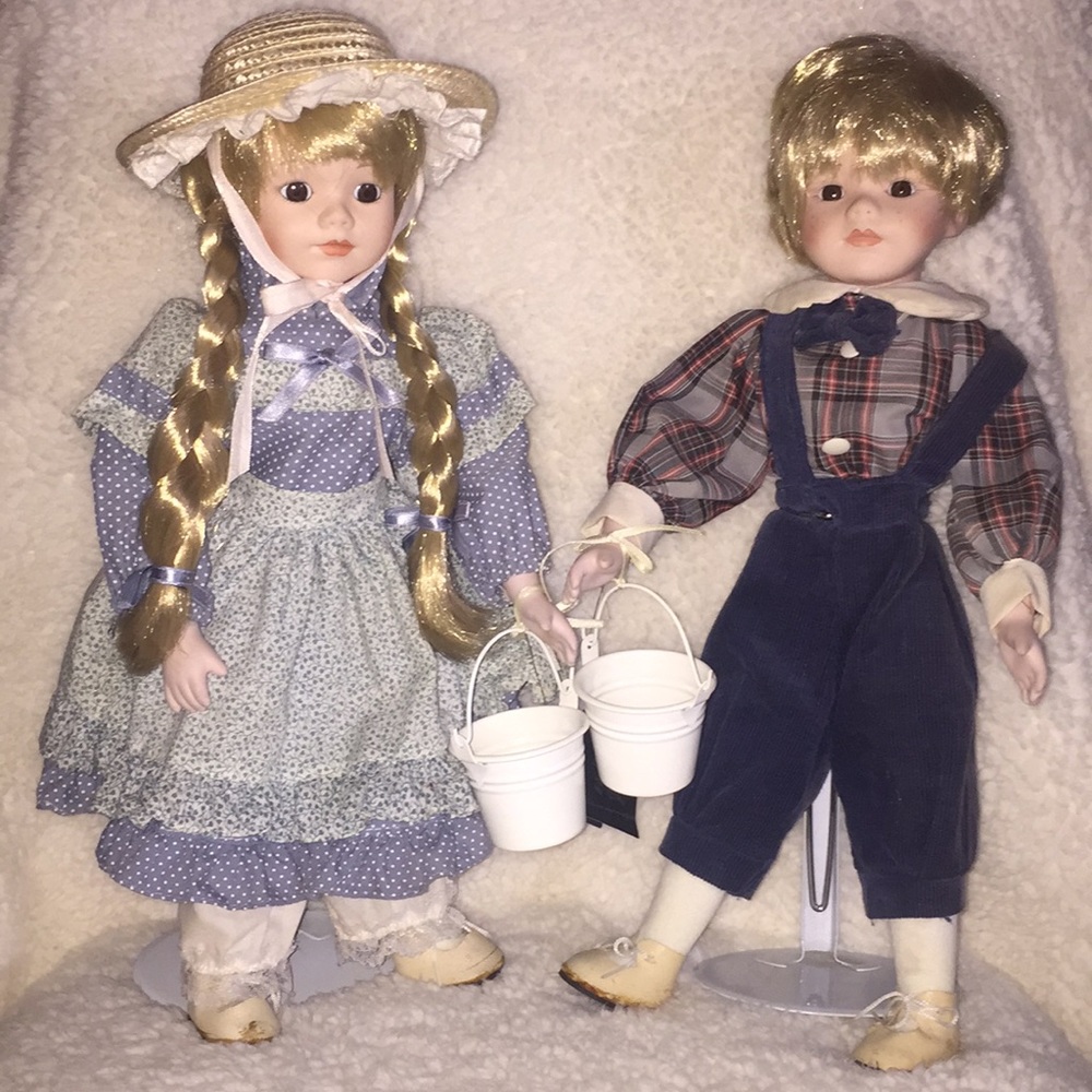 Boy and a girl by house of Lloyd collection dolls