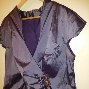 Purple cocktail dress