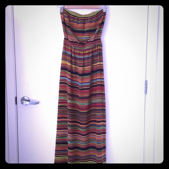 Striped Jamaican style Maxi dress - Picture 2 of 6