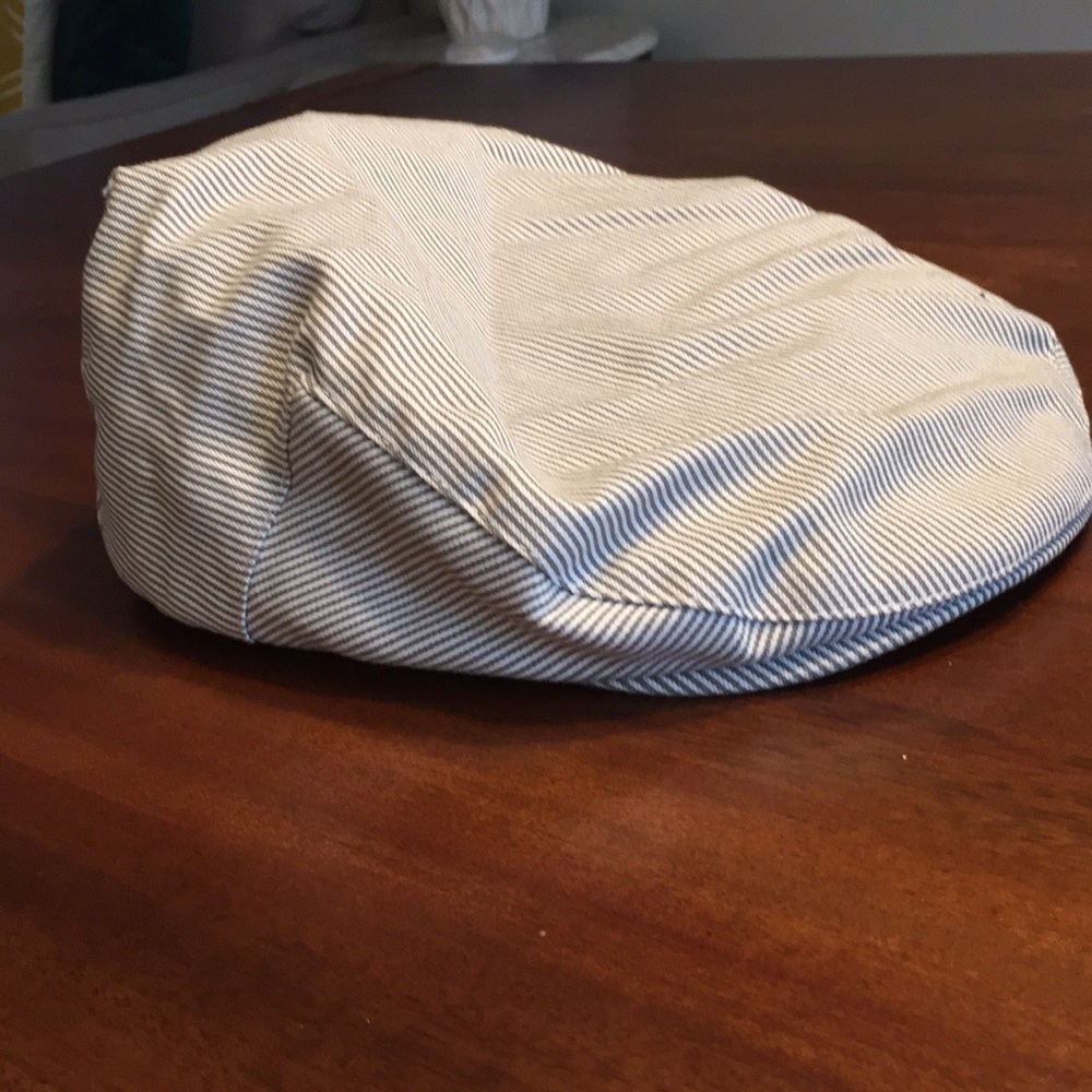 seersucker newsboy hat