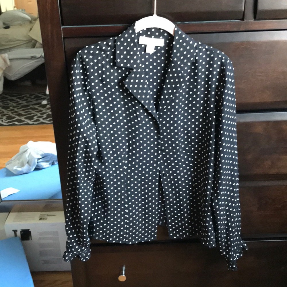 Vintage polka dot blouse