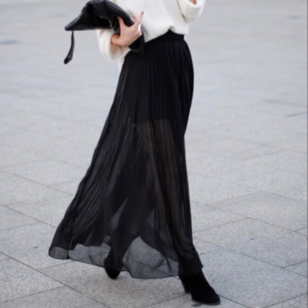 Zara Black Maxi Skirt