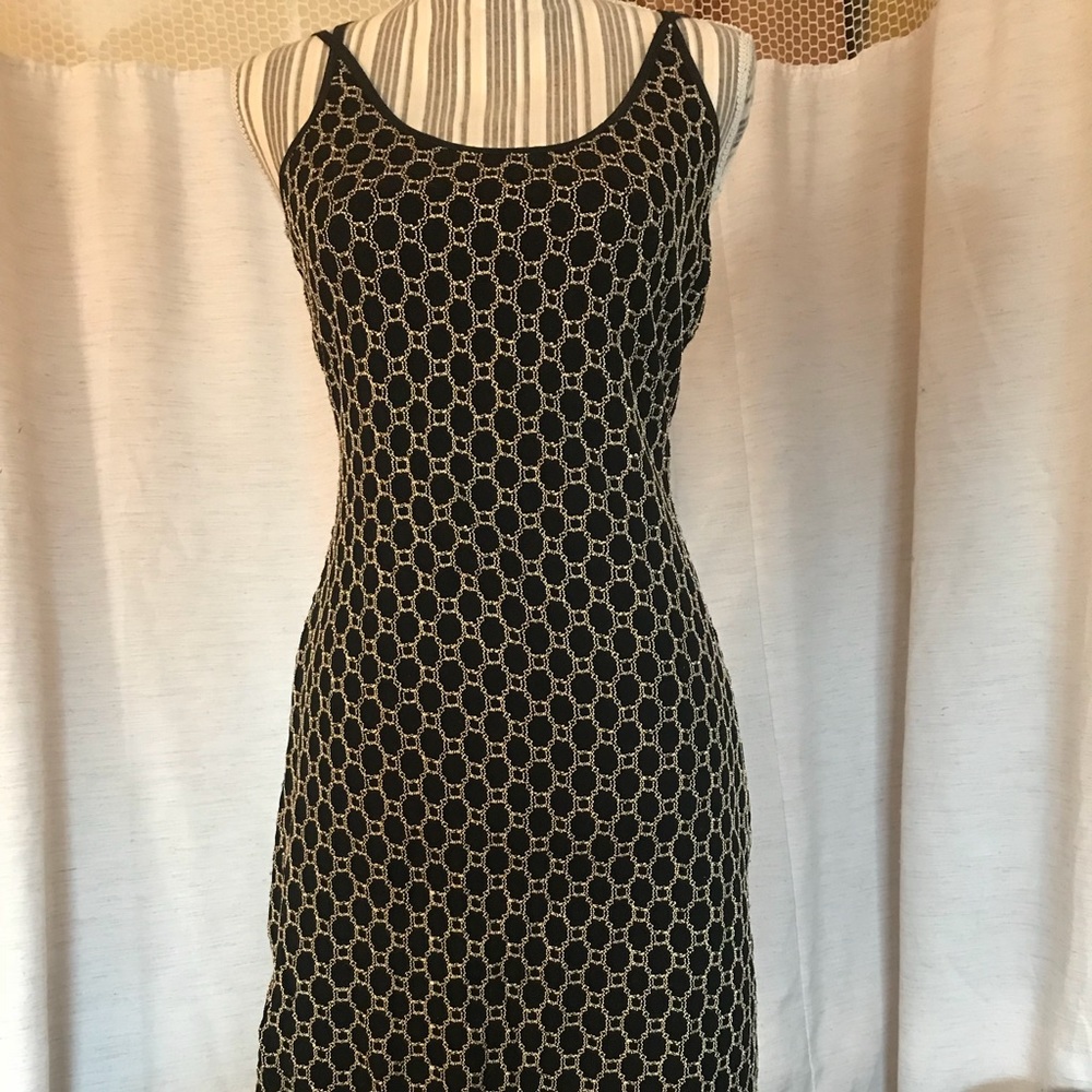 Black and Gold Evening/ Club Dress