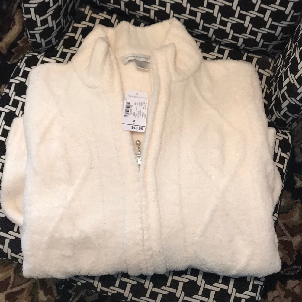 Christopher & Banks Cream sweater
