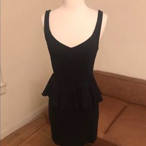 BB Dakota black peplum dress