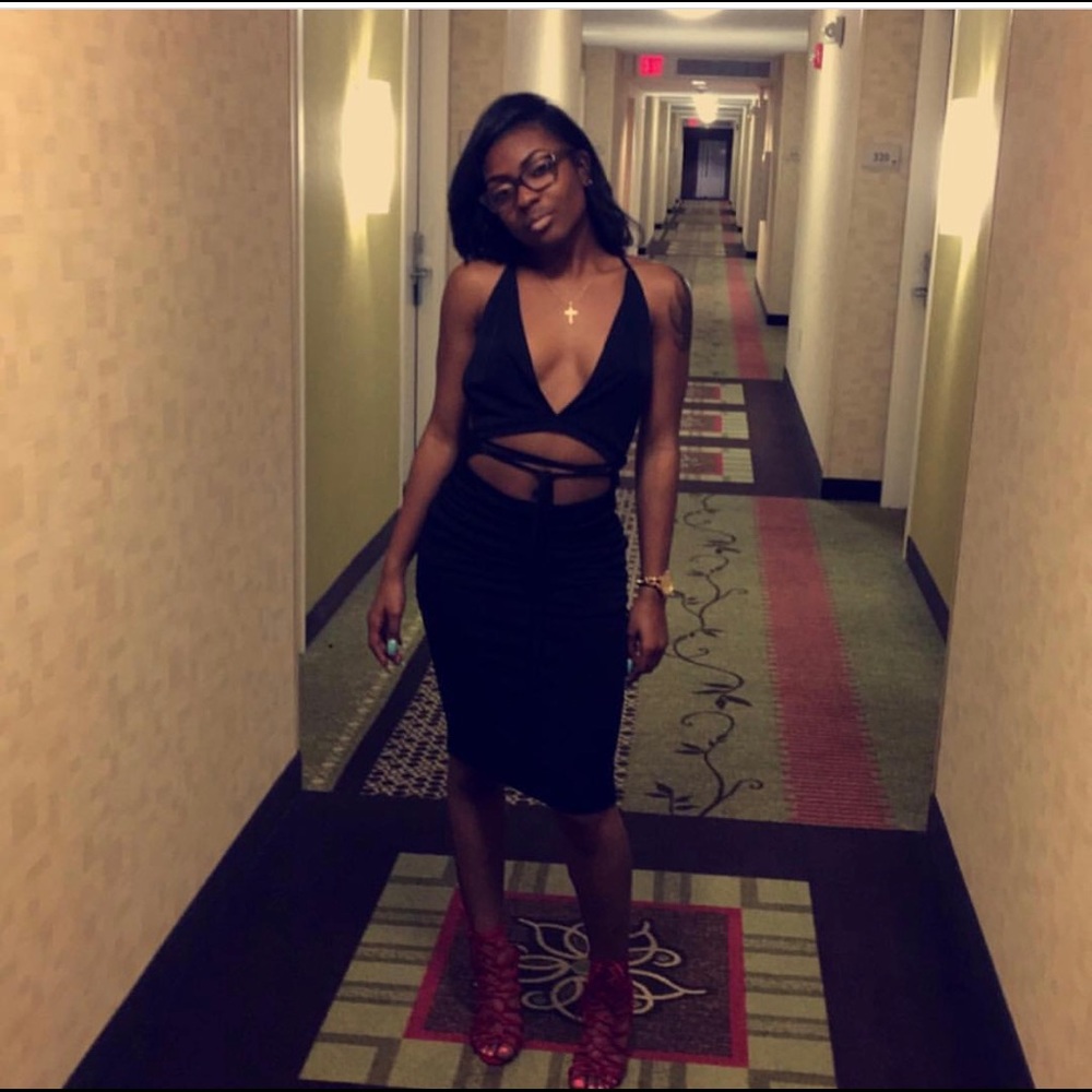 Black Midi Party dress