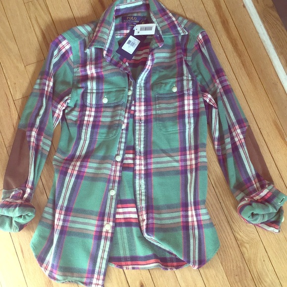 Women's Polo by Ralph Lauren button down flannel - Picture 1 of 2