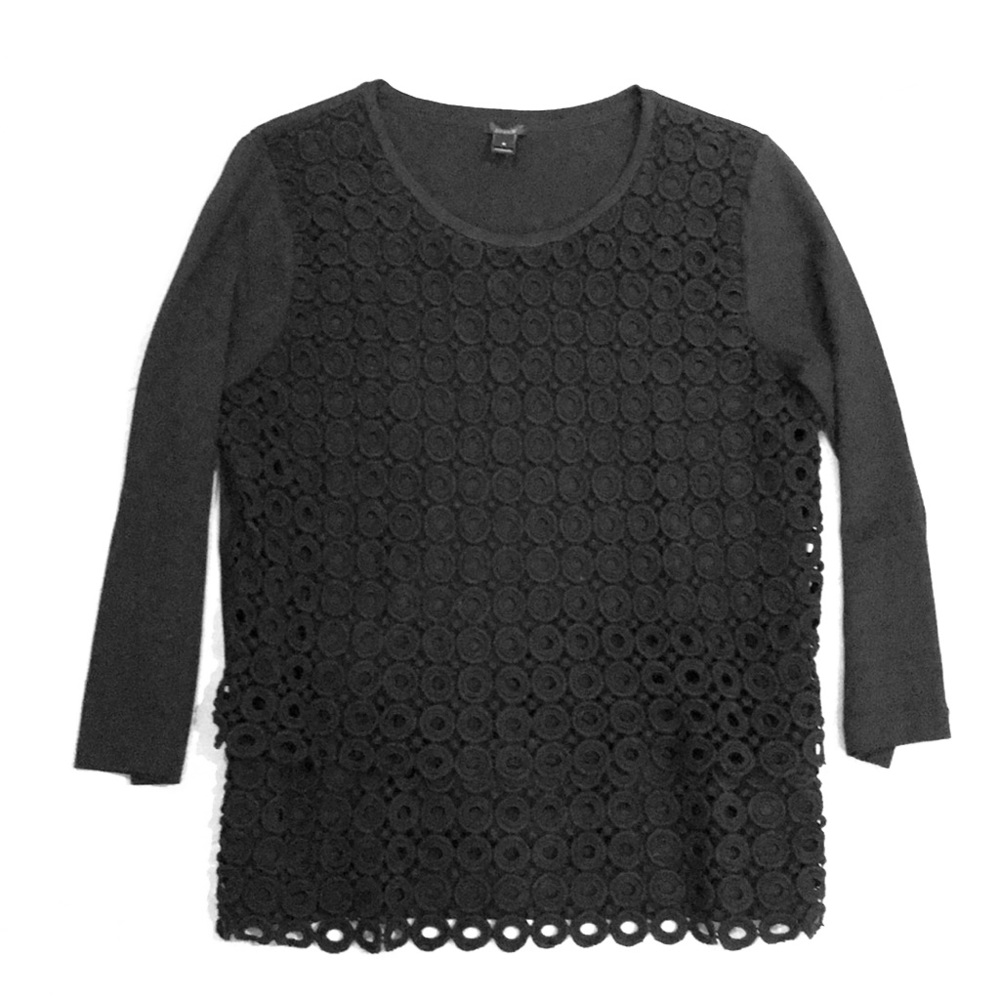J Crew eyelet top