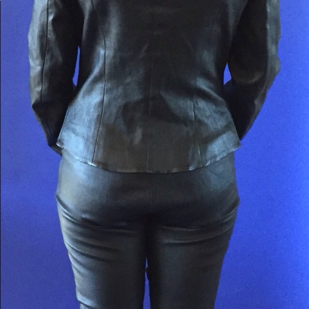 Nada leather jacket and pants outfit