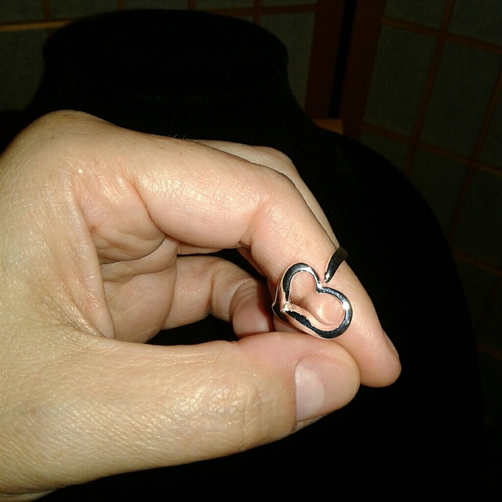 Silver Open Heart ring!