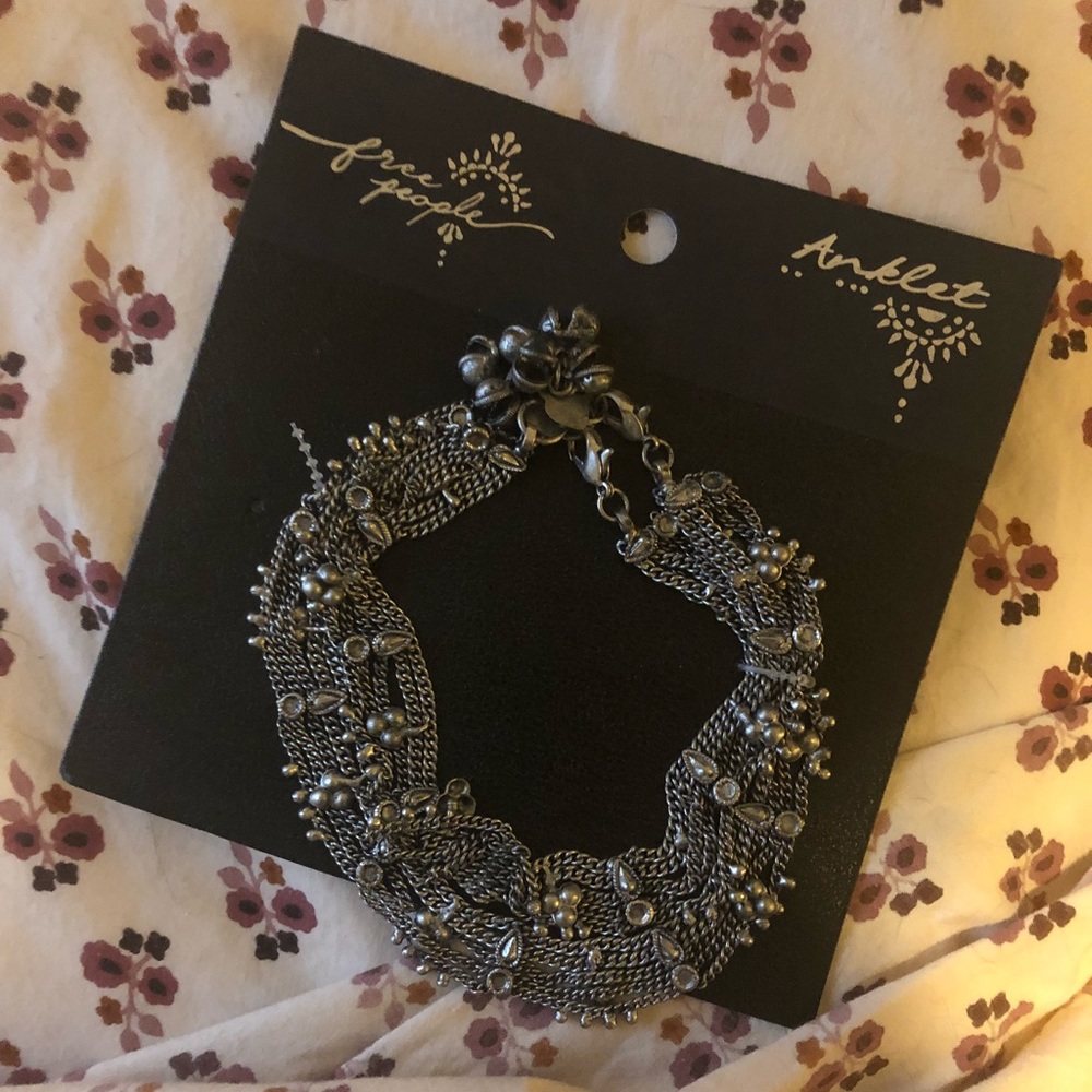 Free people silver anklet