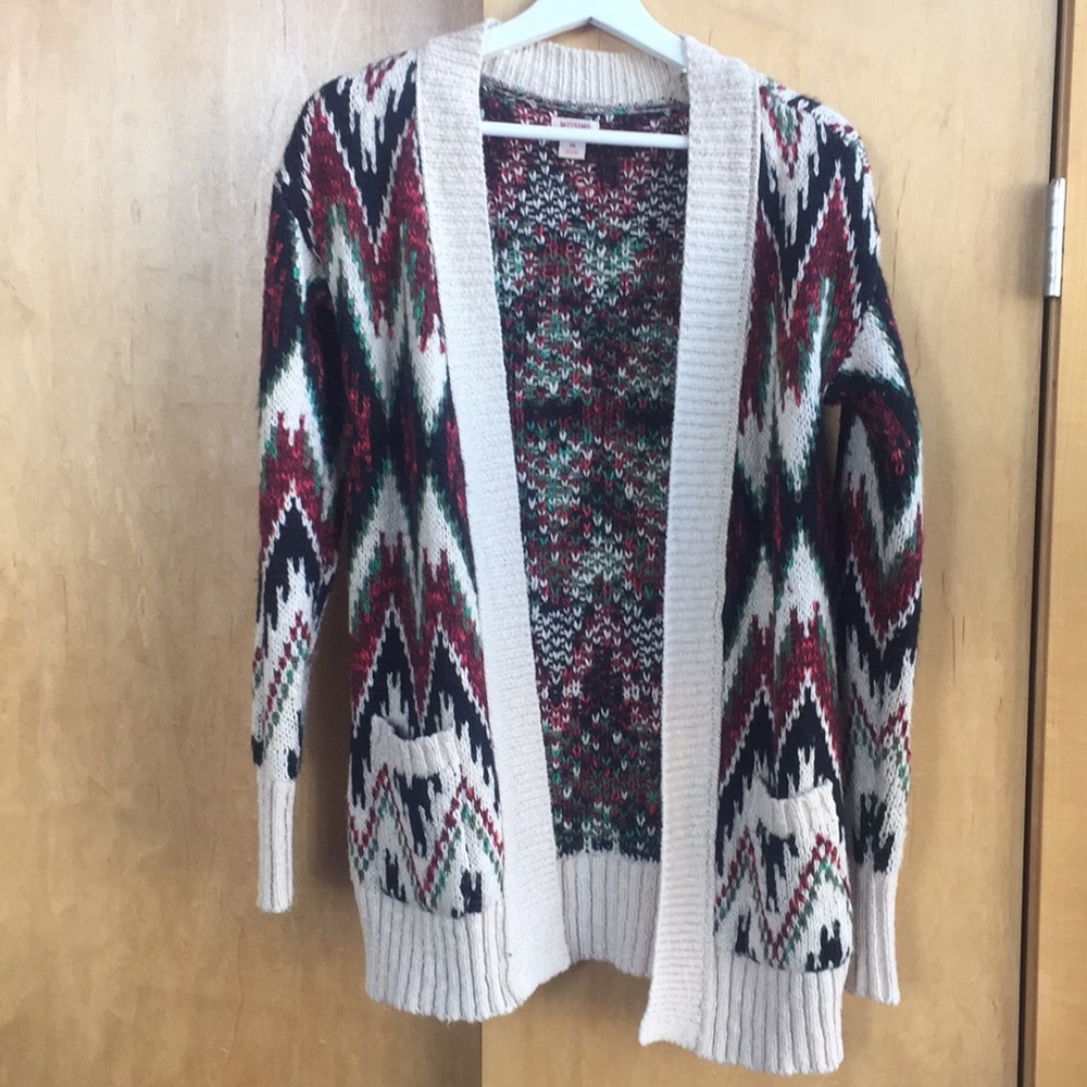 Knit cardigan sweater